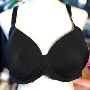 Ambrielle Plus Size Black Bra 42DDD